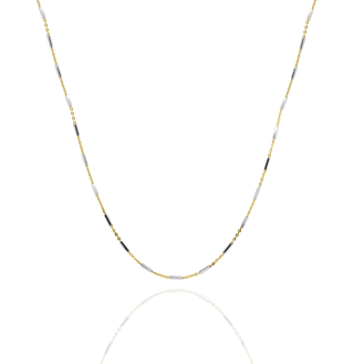 Sterling Silver Link and Bar Chain 1.0mm (ROT30-S-G)