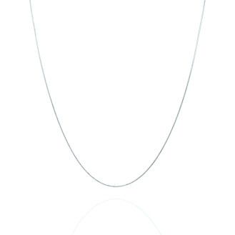 14K White Gold Chain Necklace Snake 0.7mm (SNAKE-015-14W)
