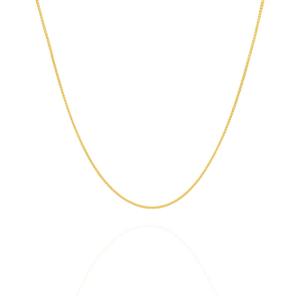 14K Yellow Gold Chain Necklace Wheat 1.0mm (SPIGA-025-14Y)