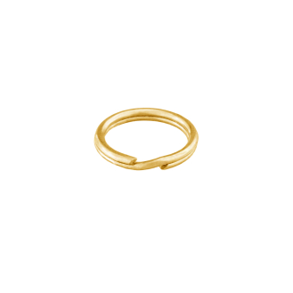Sterling Silver Gold Vermeil Finding Split Ring (SR-7-G)