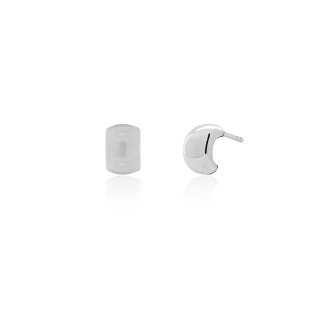 Sterling Silver Chunky Dome Stud Earrings (ST-1706)
