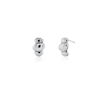 Sterling Silver Trio Bubbles Stud Earrings (ST-1712)