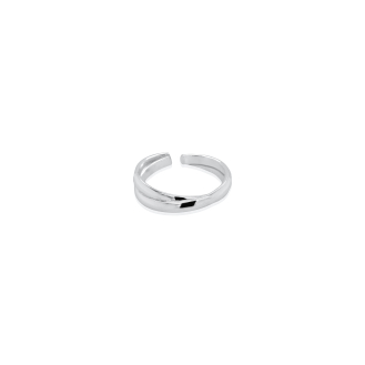 Sterling Silver Double Rings Toe Ring (TR-1045)