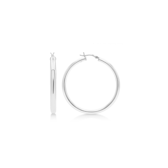 Sterling Silver Plain 2mm x 35mm Hoop (HP-2-35)
