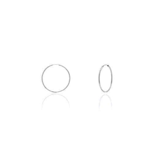Sterling Silver Plain Hoop 20mm x 2.25mm (HP-225-20)